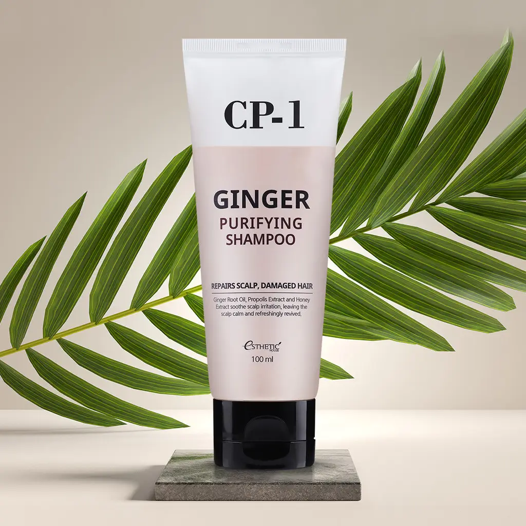 CP-1 Esthetic House Ginger Purifying Shampoo Valomasis Šampūnas Su Imbieru, 100 ml